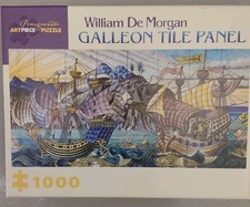William De Morgan Galleon Tile
