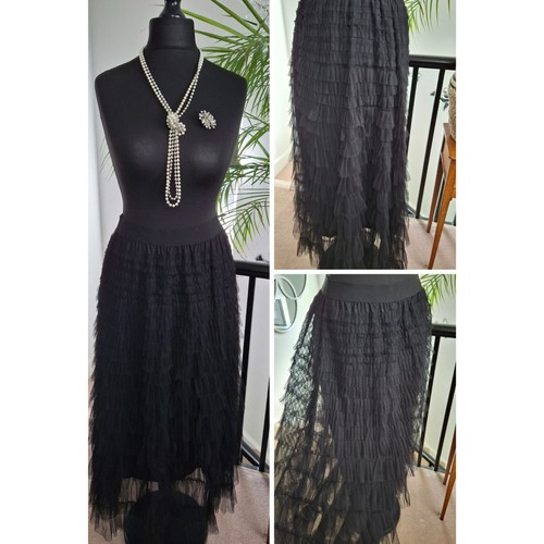 Black ladies skirt tulle - ladies, maxi
