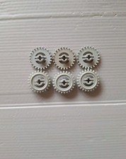 Lego 6 x Light Gray Technic