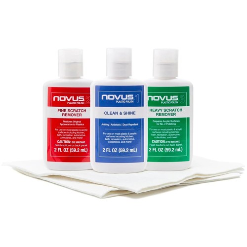 Novus plastic polish kit x - novus, 1&2