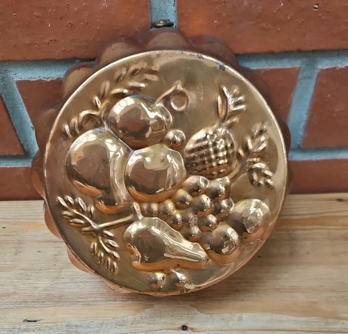 Vintage copper jelly mould - vintage,