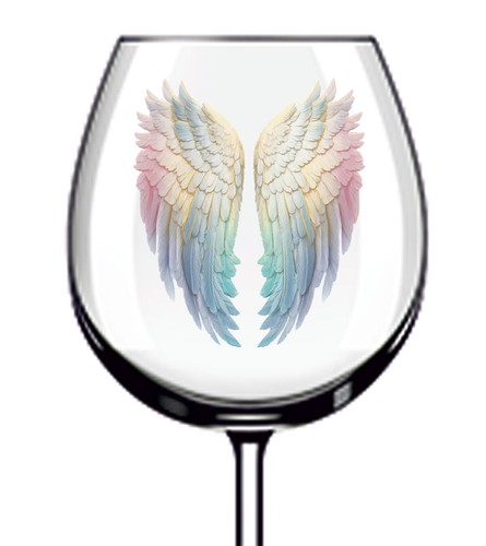 12x colourful angel wings - 12x,