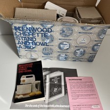 New / Unused Boxed Vintage Kenwood Chefette Complete A360 with liquidiser