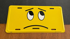 Worried Sad Face License Plate