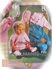 Vintage Doll Clothes Knitting Pattern. 10 Piece Set For 16-20in. Baby Doll 
