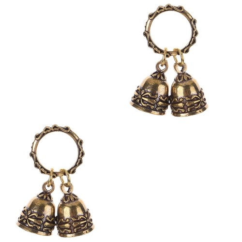 Small brass bells hanging - brass,