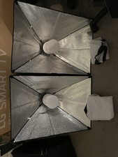 Andoer Softbox Photography Lighting Kit, 85W LED Light * 2 + 50x70cm Softbox * 2