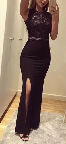 Black maxi dress size - black,