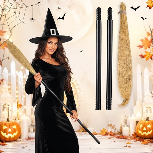 Witches prop broom stick - witches,