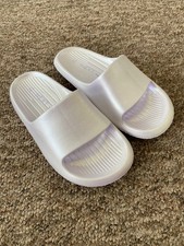 BNWOT Next Girls Lilac Pool Sliders Size UK 12