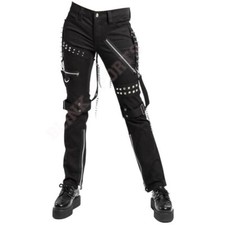 Men's Gothic Strap Chain Zip