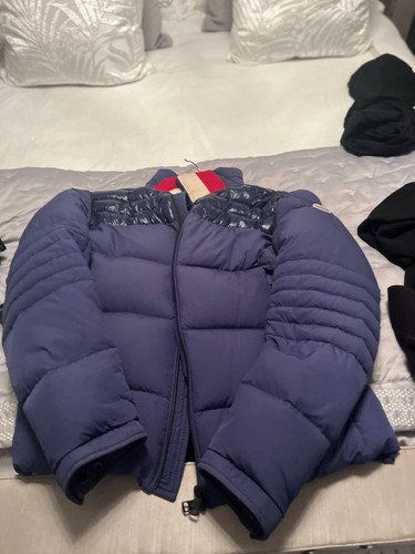 Mens blue moncler coat size - coat,