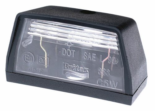 Britax 868 number plate - number,