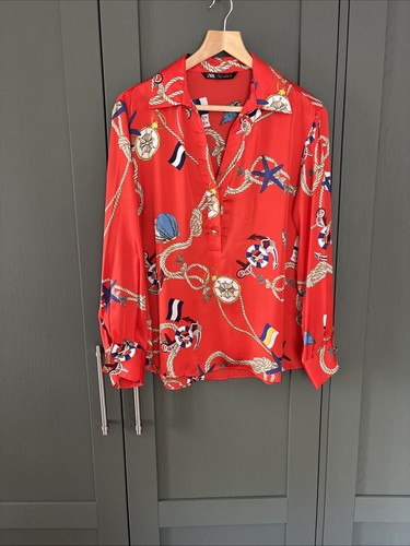 Zara women red patterned - women's,