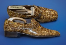 MISTER ~Spain Smart Handmade Classic Vintage Retro Croc Print Shoes UK 10 EU 44