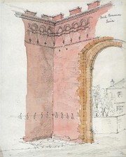 Claude Pemberton Leach Watercolour Painting Porta Romana Siena Italy