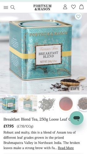 Fortnum and mason breakfast - and,