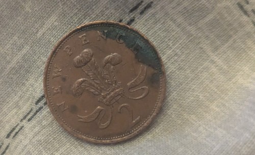 1980 new pence coin - 1980, 2p