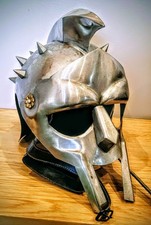 Gladiator Russell Crowe Ridley Scott Steel Helmet Cosplay Prop