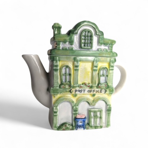 Ceramic glazed post office - ceramic,