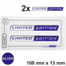 2x Limited Edition Blue 3D Domed Stickers Decal High Gloss Badge Emblem Car Moto