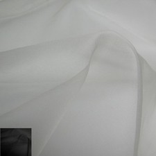100% Pure Mulberry Silk fabric Organza - 5.5 momme - 54"