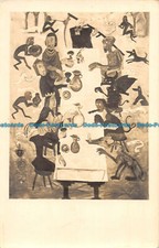 R053092 Old Postcard. Table