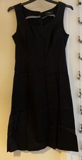H&M Ladies Black Pinafore Dress Size EU 38/UK 10 Work Smart Casual