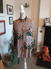 Monki Blouse Top Animal