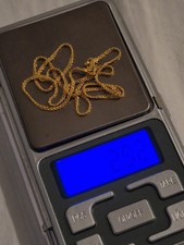  22ct Solid Indian Gold chain Necklace 16inch 916 22K, weight 2.9gram