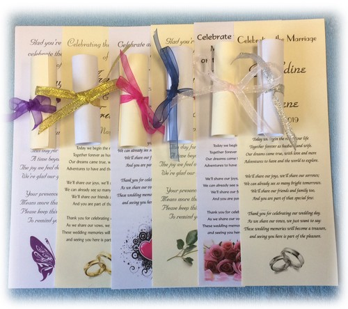 Personalised wedding favour - 25,