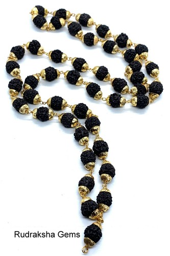 Ebony rudrakaha necklace - rudrakaha,