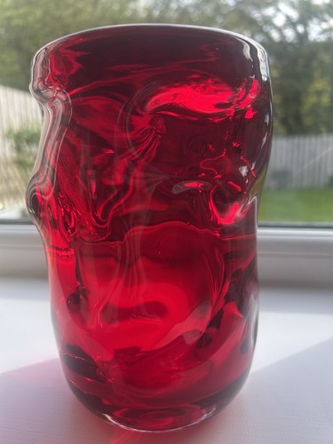 Large whitefriars knobbly vase - large,