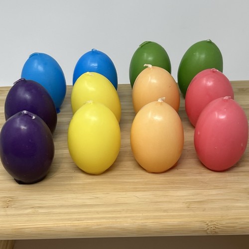 Easter egg shaped candles set - shaped,