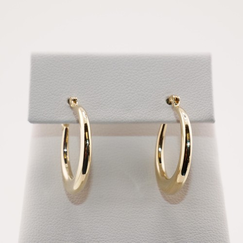 14k gold classic hollow hoop - classic,