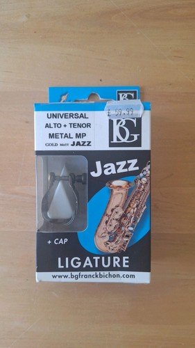 Metal alto tenor saxophone - bg,