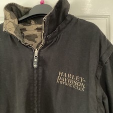 Harley Davidson Jacket -large- reversible with detachable sleeves