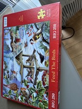 House of Puzzles - Big 250 Large Piece Jigsaw Puzzle - Feed the Birds - Complete