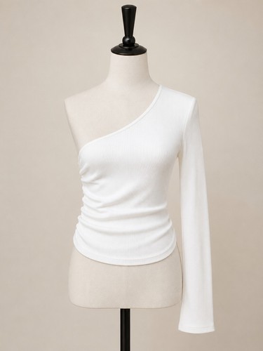 Zara womens white one shoulder - womens,