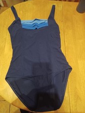 M&S Swimsuit low leg UK16 Navy