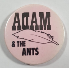 1980's Adam & The Ants British Music Pop Rock Badge Plastic/Tin 37mm Diameter