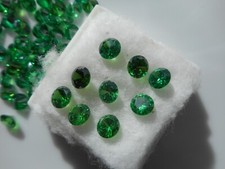 6mm green round cubic ziconia loose gemstones, 1 stone for £2.00 each