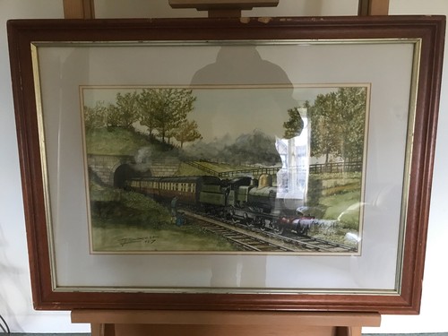Watercolour painting depicting