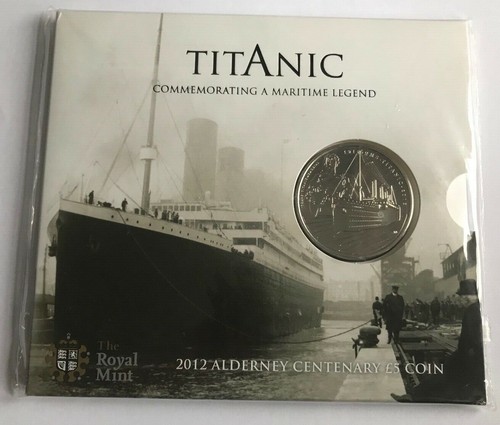 Alderney coin titanic - coin, bu