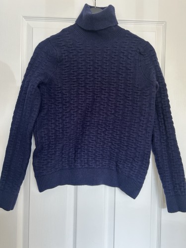 Topman men navy roll neck - topman,