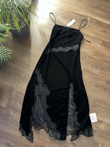 Topshop velvet and lace midi
