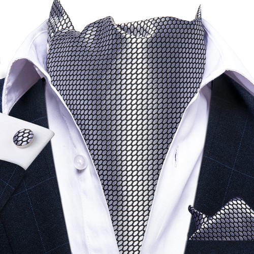 Mens cravats blue red gold - cravats,