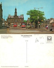 Vintage postcard the town - vintage,