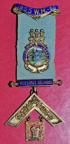 Masonic past master jewel - masonic,