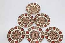 F x6 Vintage Royal Crown Derby ND 1128 'Old Imari' 16 cm Side Plates